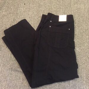 CHICO'S The Ultimate Fit Black Cotton Crop Pants